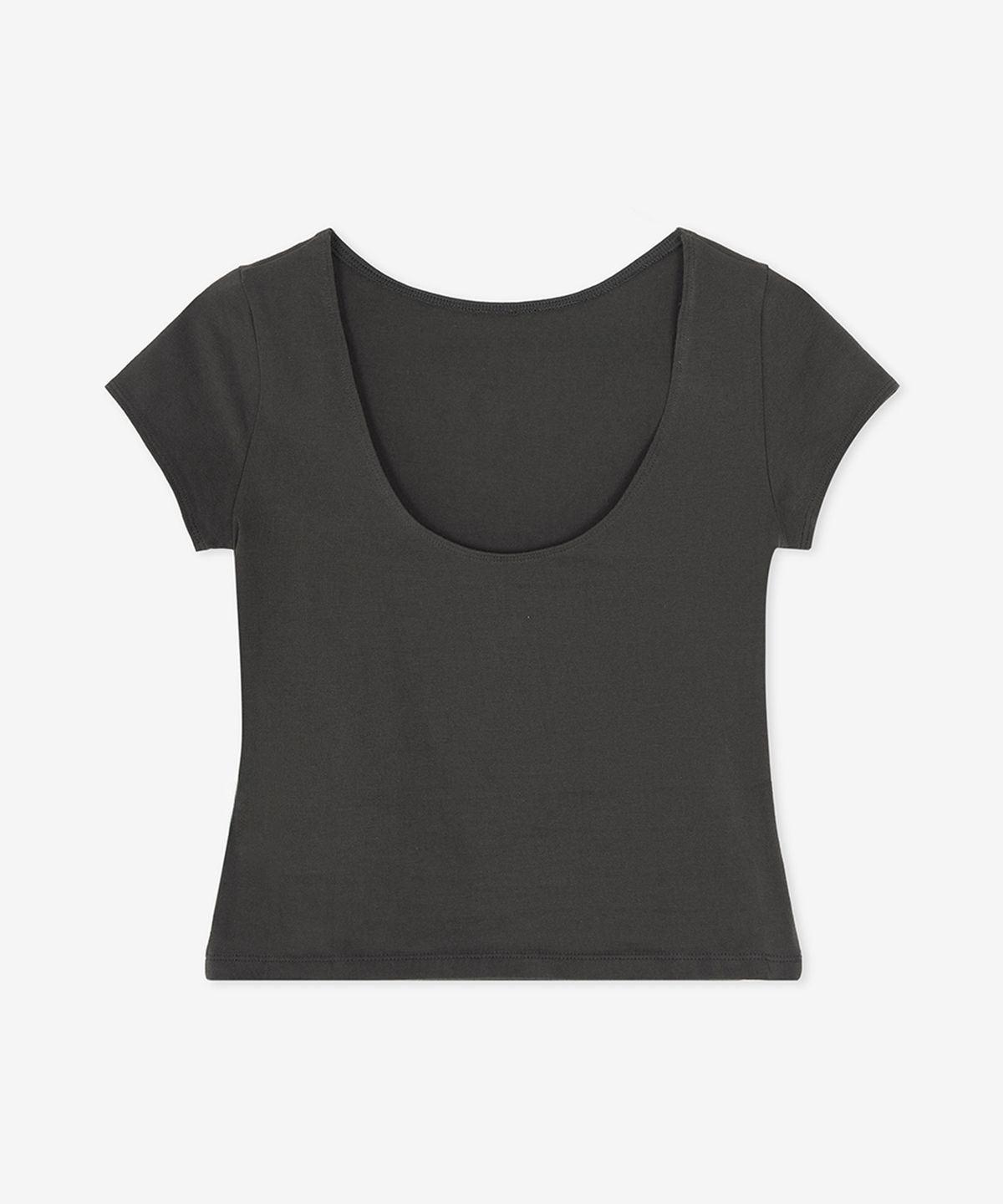뉴발란스(NEW BALANCE) NBNEG3V722 / WOMEN 오픈 백 핏티드 반팔티 (BLACK)