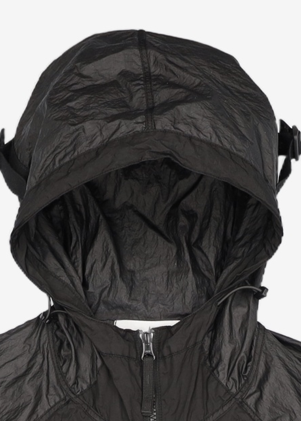 스톤아일랜드(STONE ISLAND) 나일론 후드 재킷 - 블랙 / 801542020V0029 M