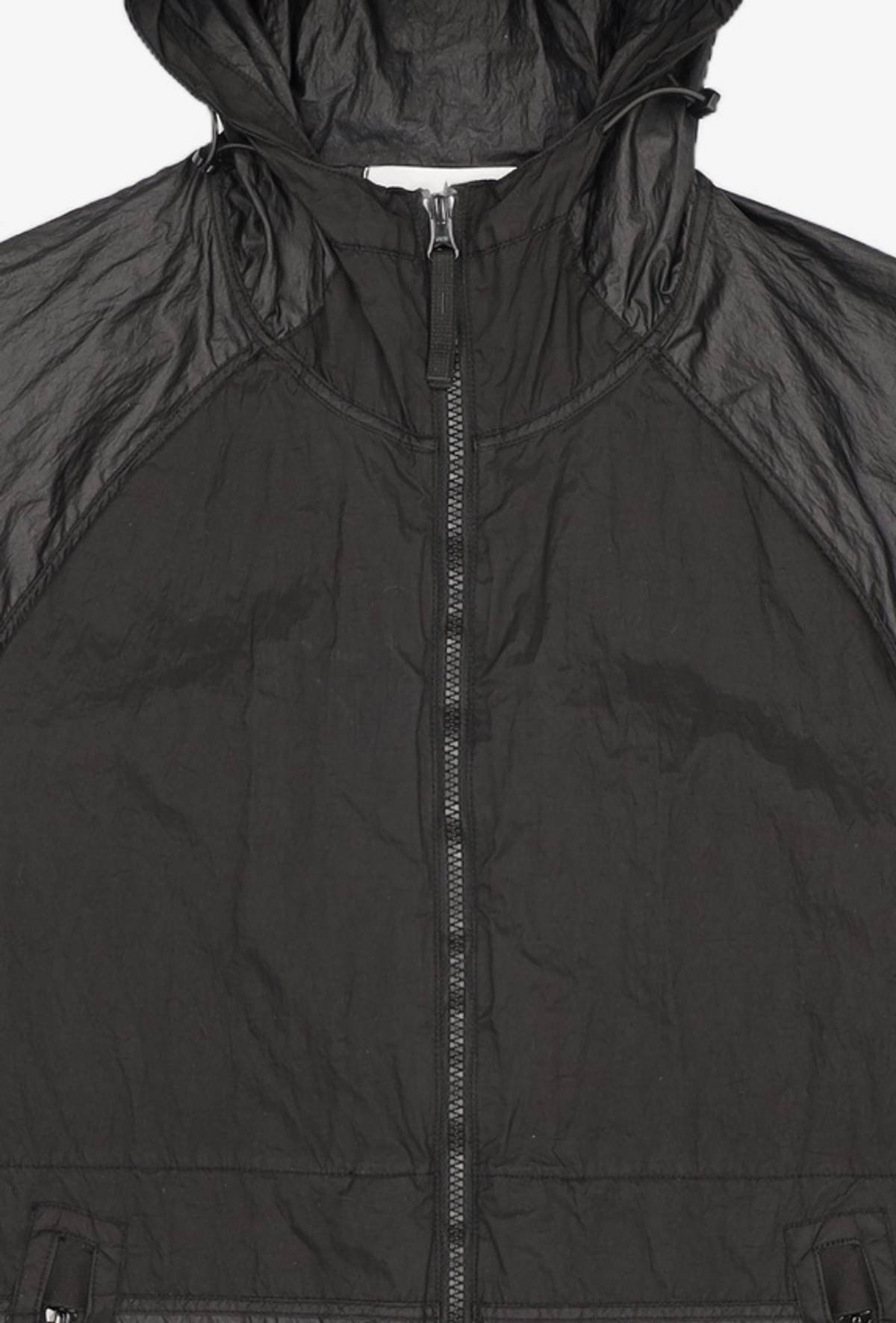 스톤아일랜드(STONE ISLAND) 나일론 후드 재킷 - 블랙 / 801542020V0029 M