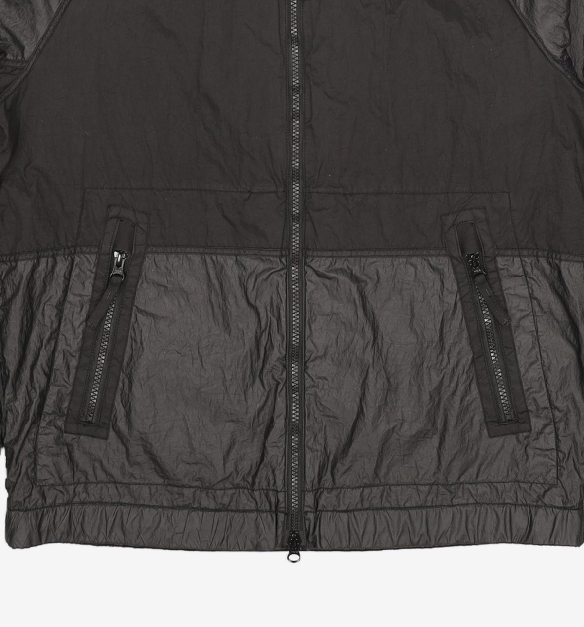스톤아일랜드(STONE ISLAND) 나일론 후드 재킷 - 블랙 / 801542020V0029 M
