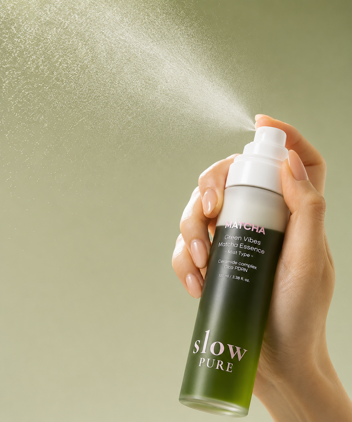 슬로우퓨어(SLOWPURE) 그린바이브 말차에센스 미스트 100ml