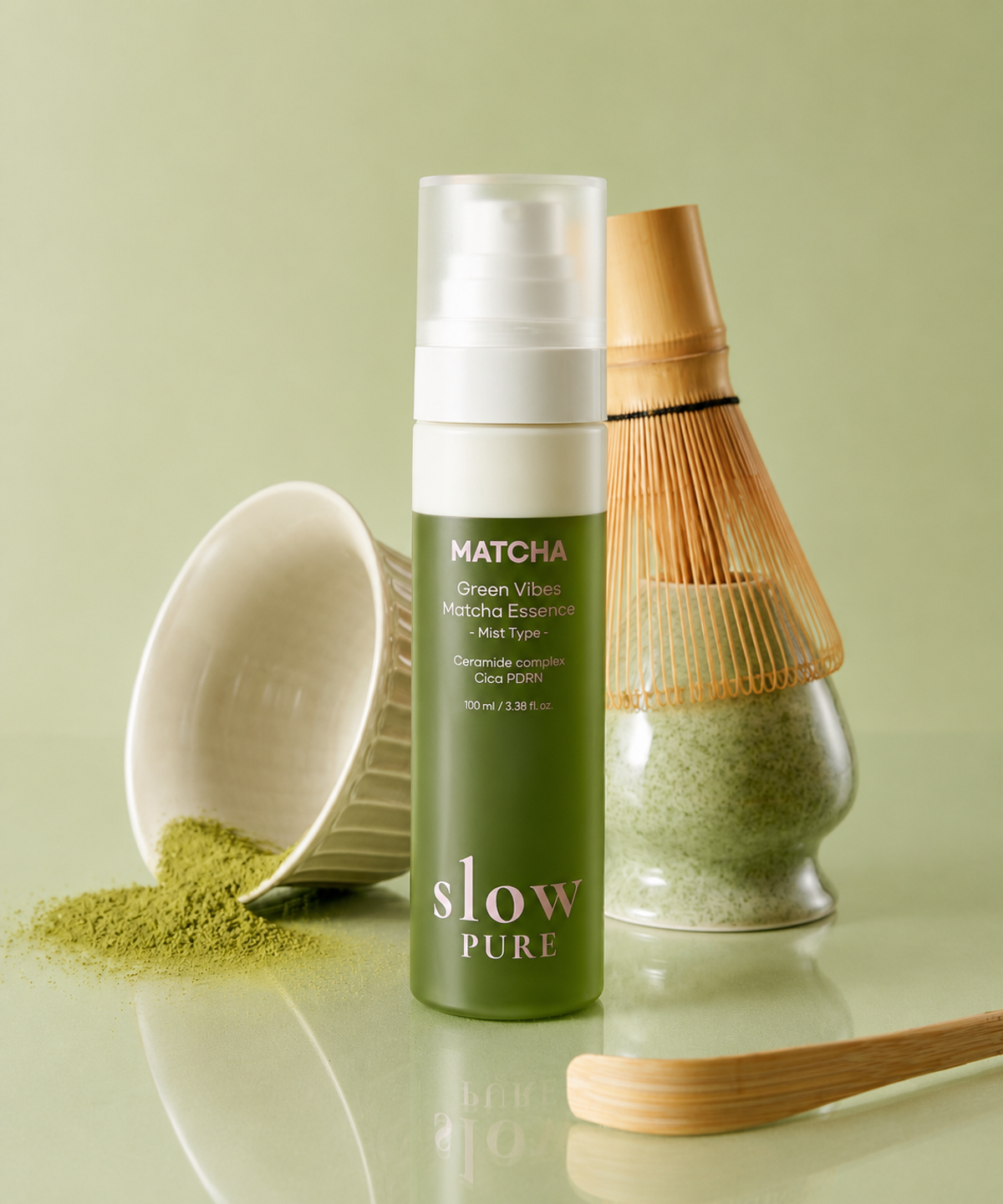 슬로우퓨어(SLOWPURE) 그린바이브 말차에센스 미스트 100ml
