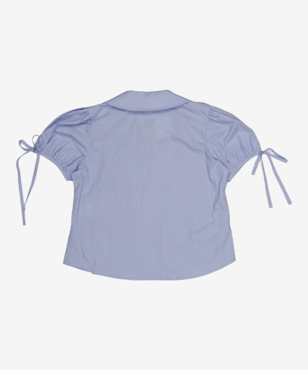 로액슈얼(LO AXUAL) SHIRRING PUFF SHIRTS_SKYBLUE FREE