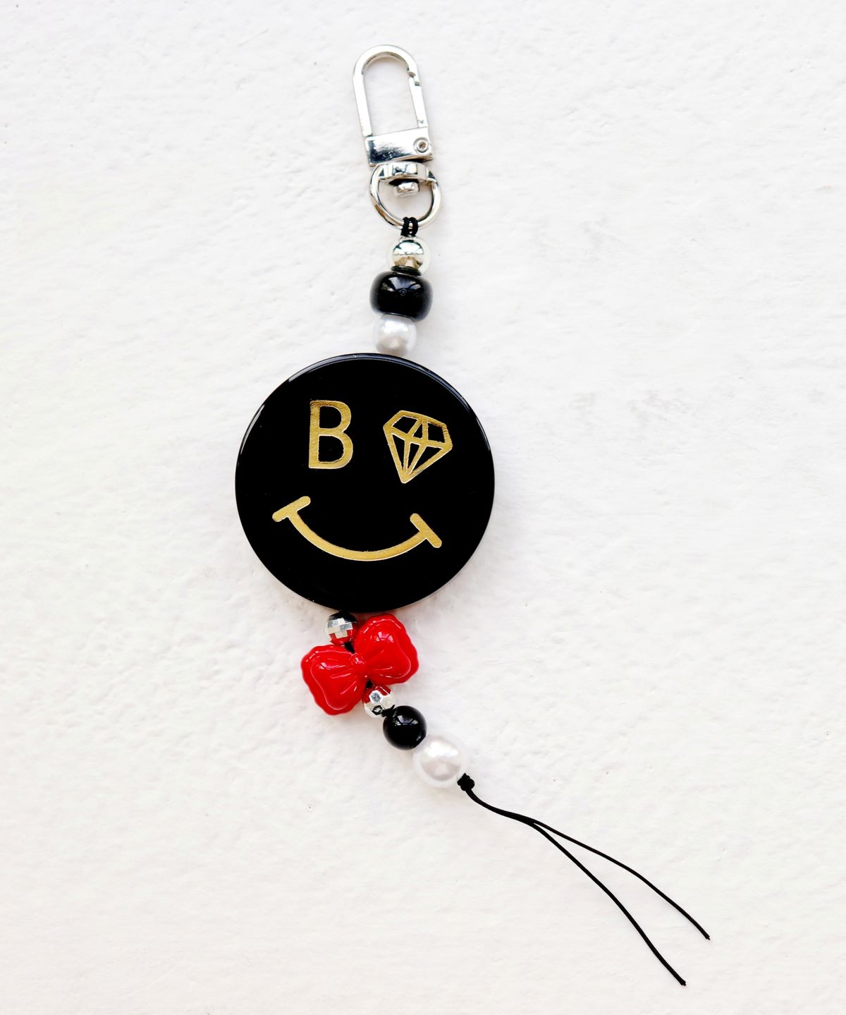 봉보(BONBEAU) Gentle smile key ring 젠틀 스마일 가방 핸드폰 스트랩 키링