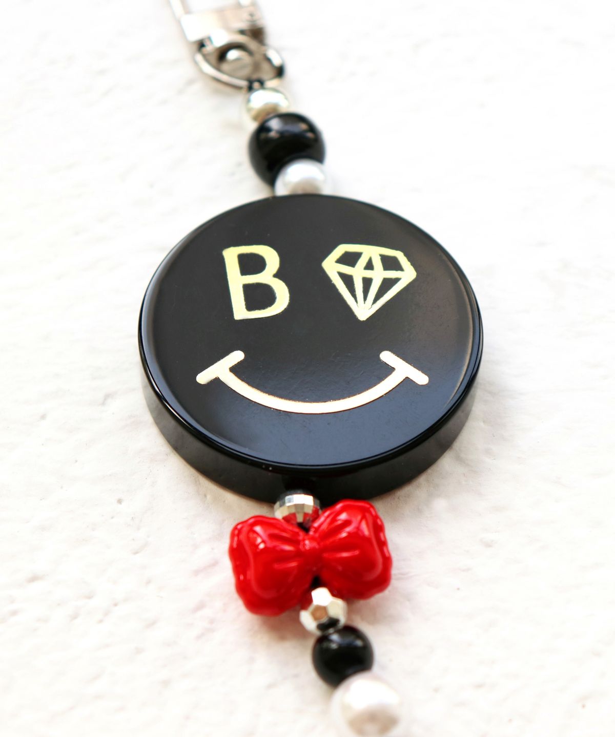 봉보(BONBEAU) Gentle smile key ring 젠틀 스마일 가방 핸드폰 스트랩 키링
