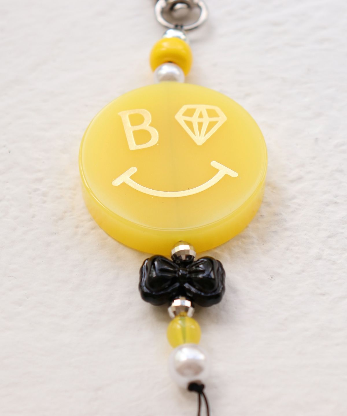 봉보(BONBEAU) Gentle smile key ring 젠틀 스마일 가방 핸드폰 스트랩 키링