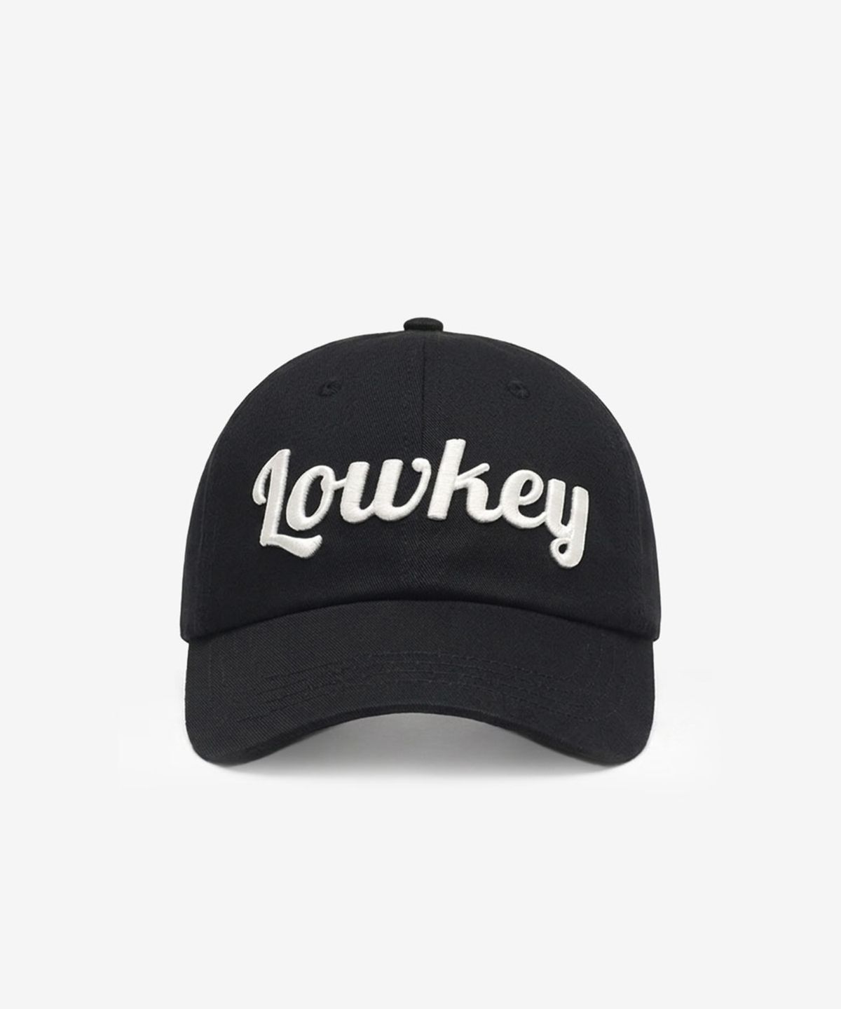 스틸로우키(STILL LOWKEY) Script Ball Cap_BLACK