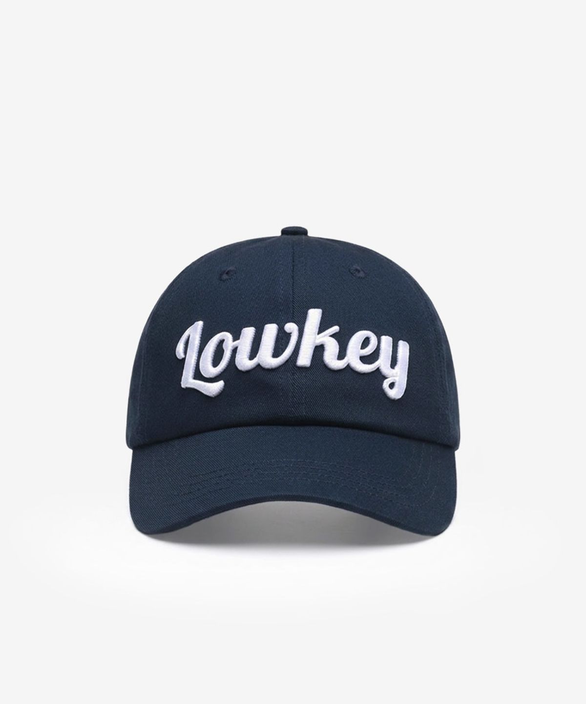 스틸로우키(STILL LOWKEY) Script Ball Cap_NAVY
