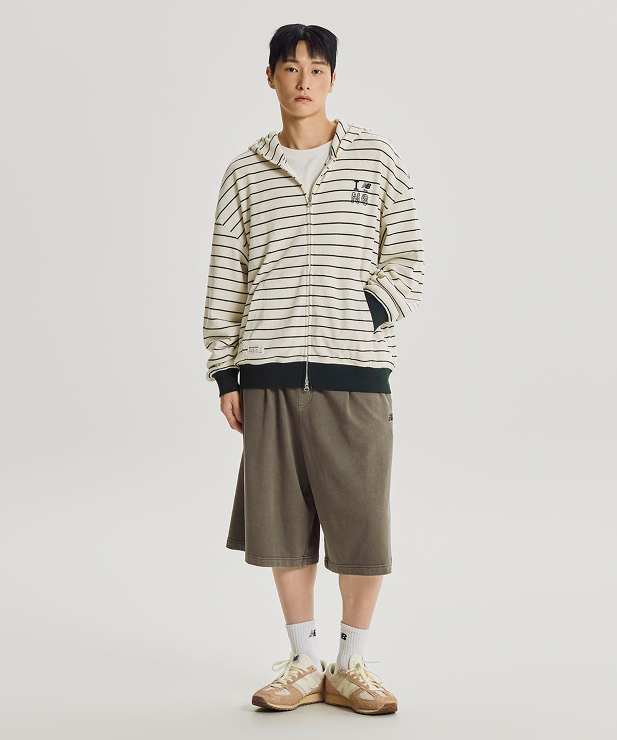 뉴발란스(NEW BALANCE) NBMDG31853 / UNI 모닝레이브 오버핏 후드집업 (MIX)