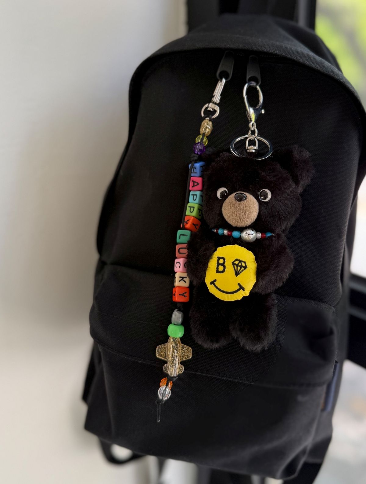 봉보(BONBEAU) Custom color initial key ring 커스텀 컬러 큐브 이니셜 가방 핸드폰 스트랩 키링