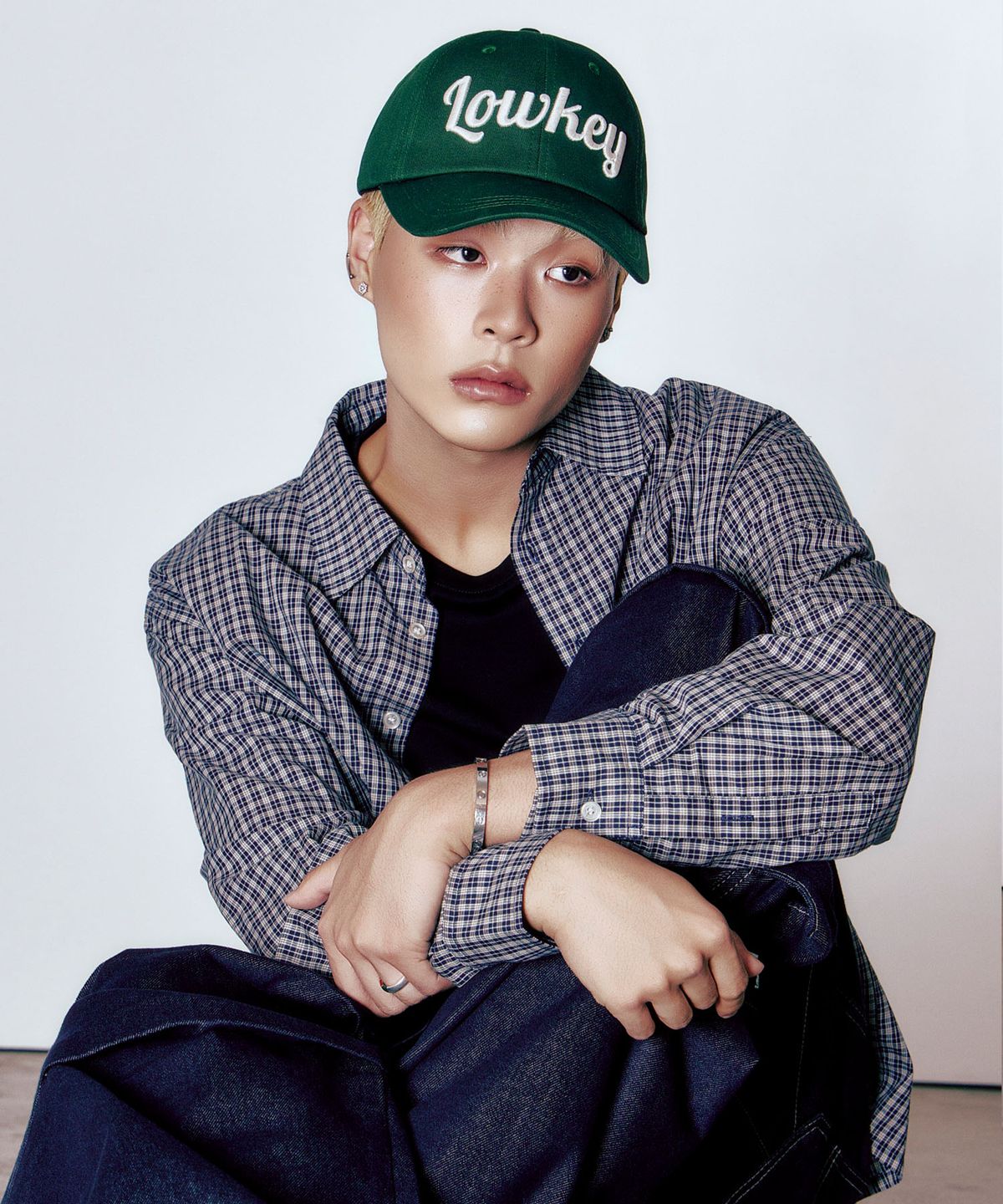 스틸로우키(STILL LOWKEY) Script Ball Cap_GREEN