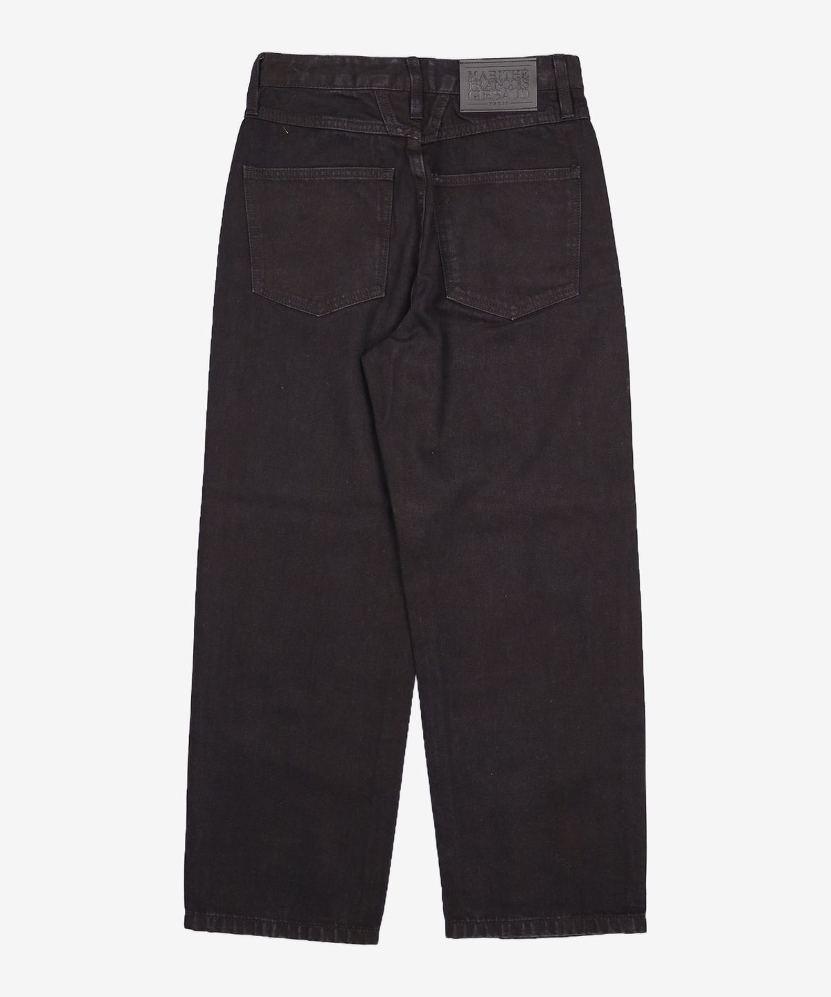 마리떼 프랑소와 저버(MARITHÉ + FRANҪOIS GIRBAUD) W STRAIGHT CROP DENIM PANTS black 25