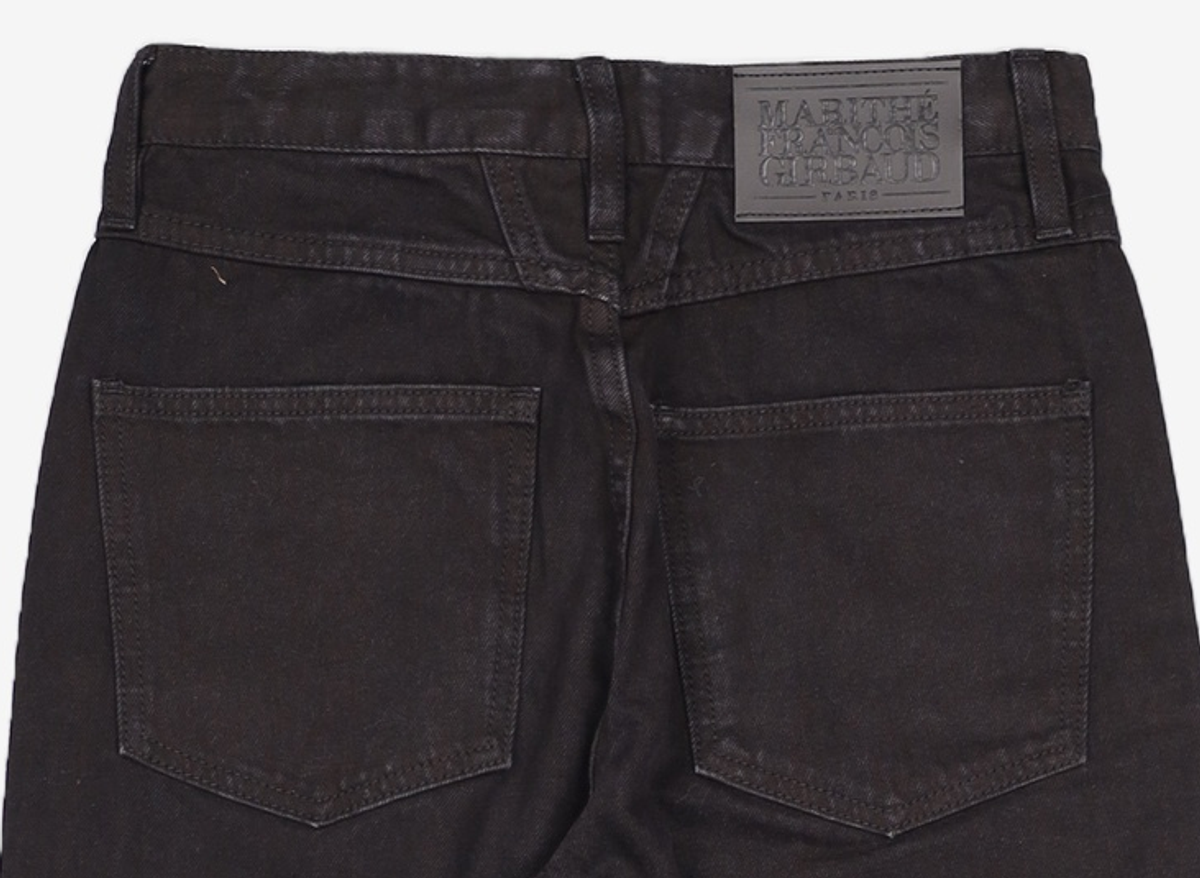 마리떼 프랑소와 저버(MARITHÉ + FRANҪOIS GIRBAUD) W STRAIGHT CROP DENIM PANTS black 25