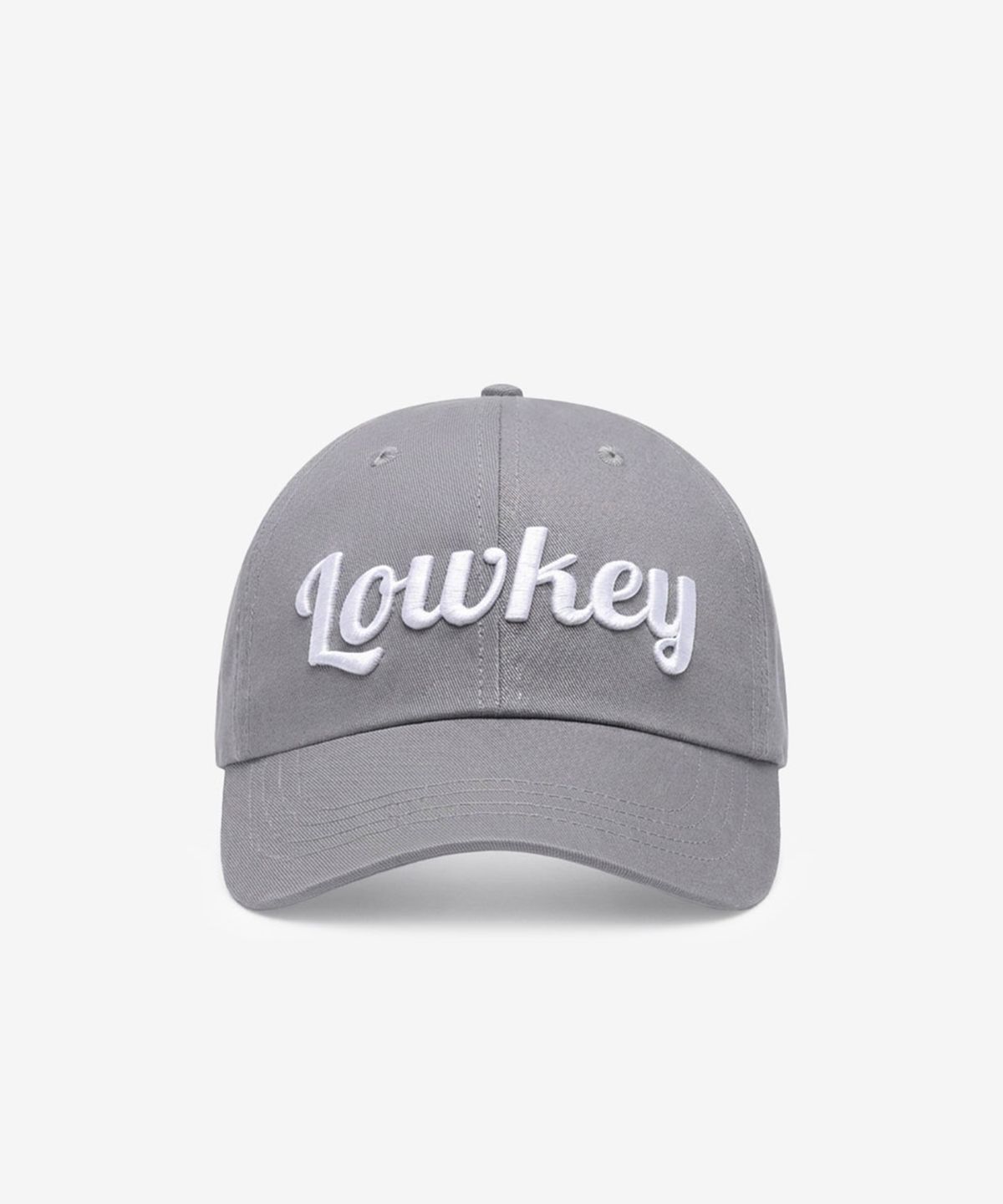 스틸로우키(STILL LOWKEY) Script Ball Cap_GRAY