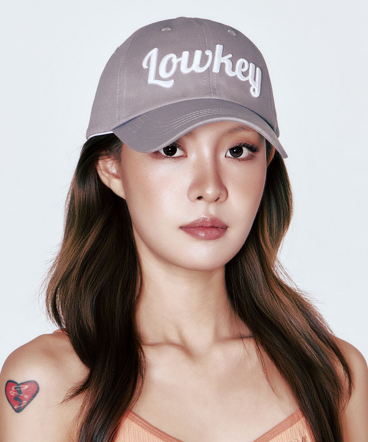 스틸로우키(STILL LOWKEY) Script Ball Cap_GRAY