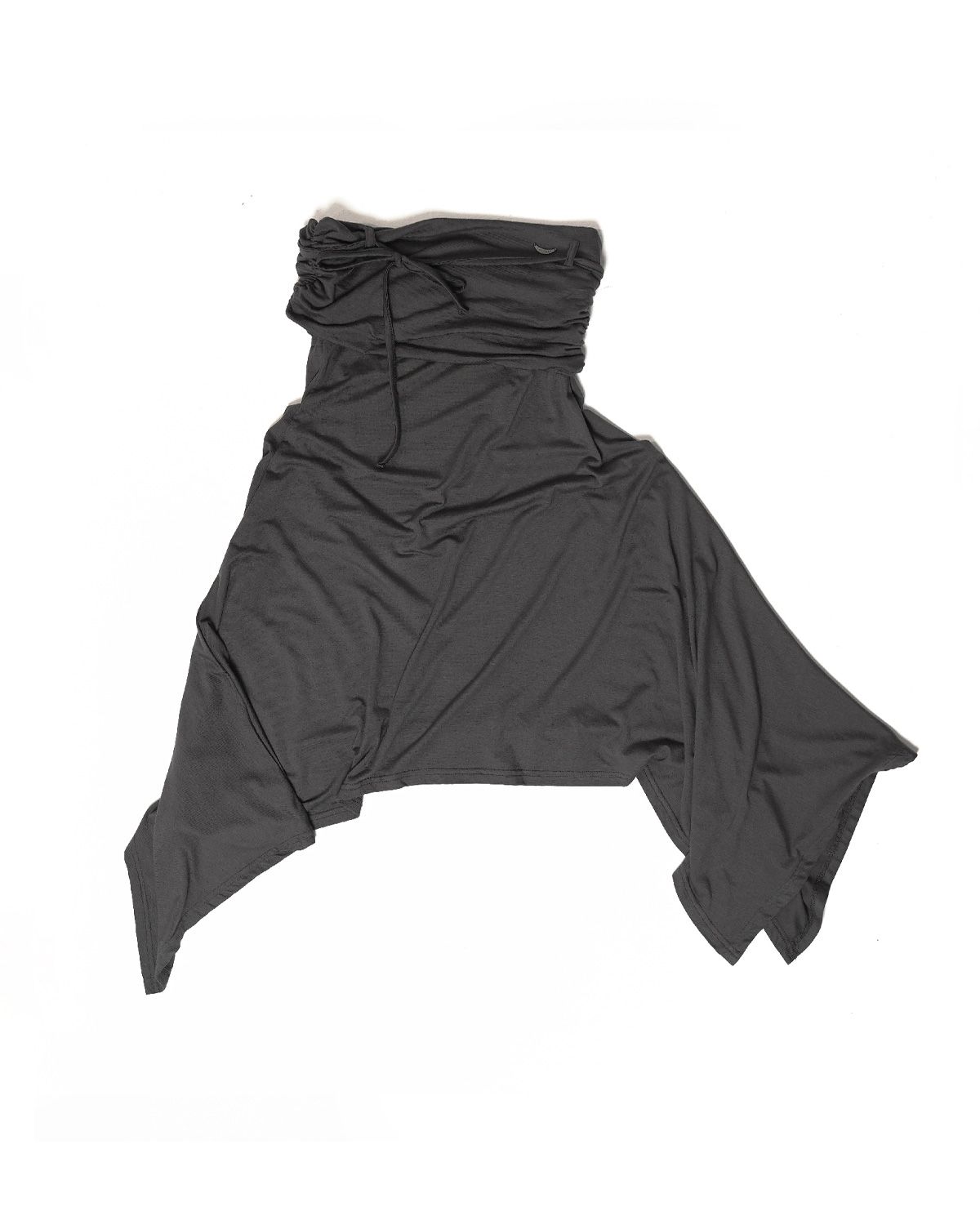 여린(YEORIN) Ash 2-WAY Drape Skirt (charcoal)