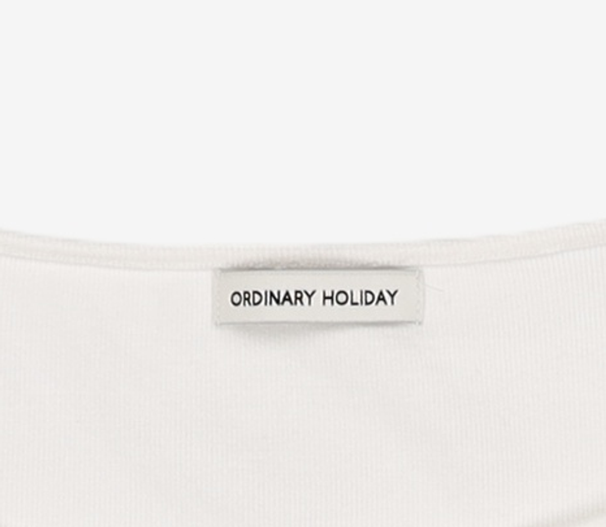 오디너리 홀리데이(ORDINARY HOLIDAY) HALTER LAYERED T-SHIRT SET [WHITE] FREE