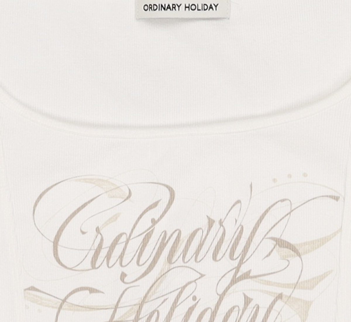 오디너리 홀리데이(ORDINARY HOLIDAY) HALTER LAYERED T-SHIRT SET [WHITE] FREE