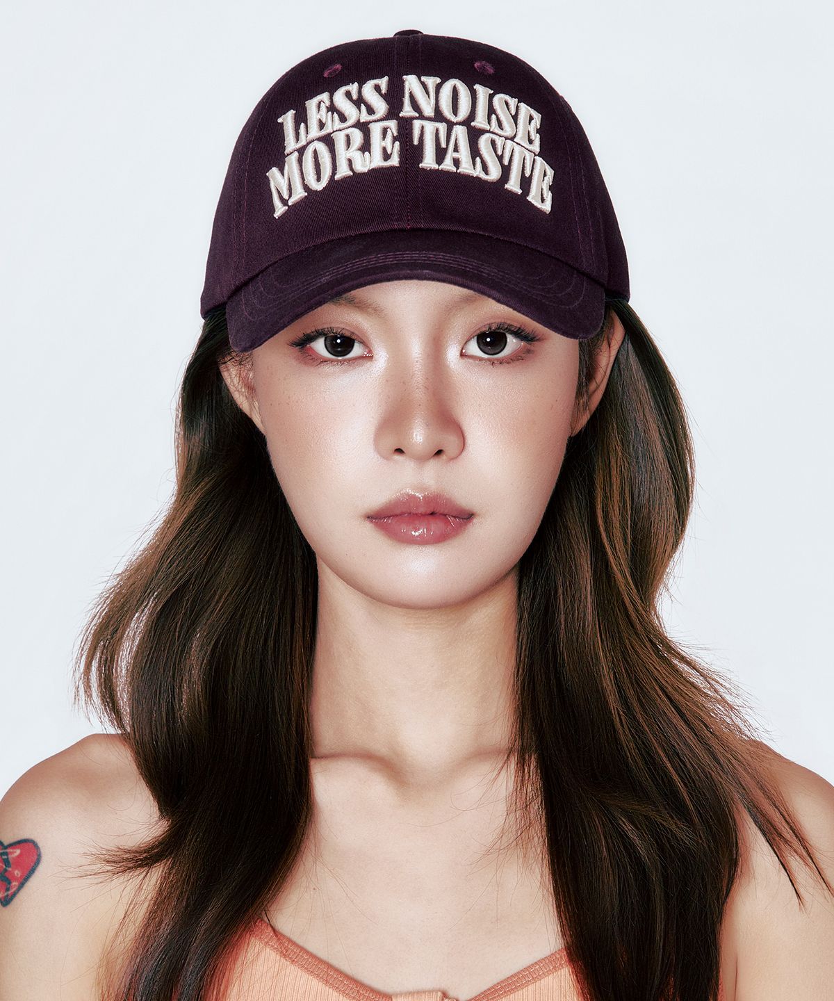 스틸로우키(STILL LOWKEY) Statement Ball Cap_BURGUNDY