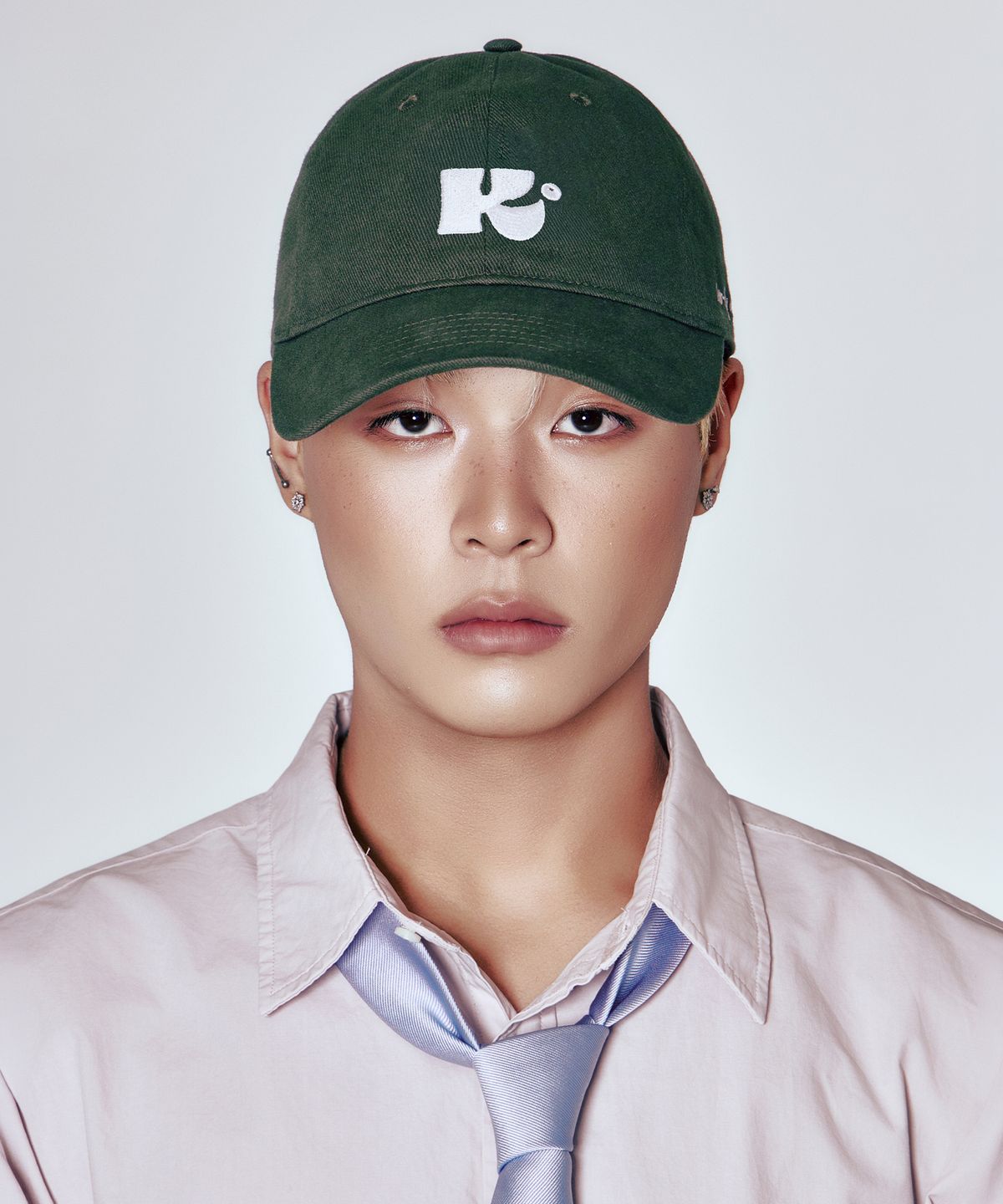 스틸로우키(STILL LOWKEY) Monogram Ball Cap_GREEN