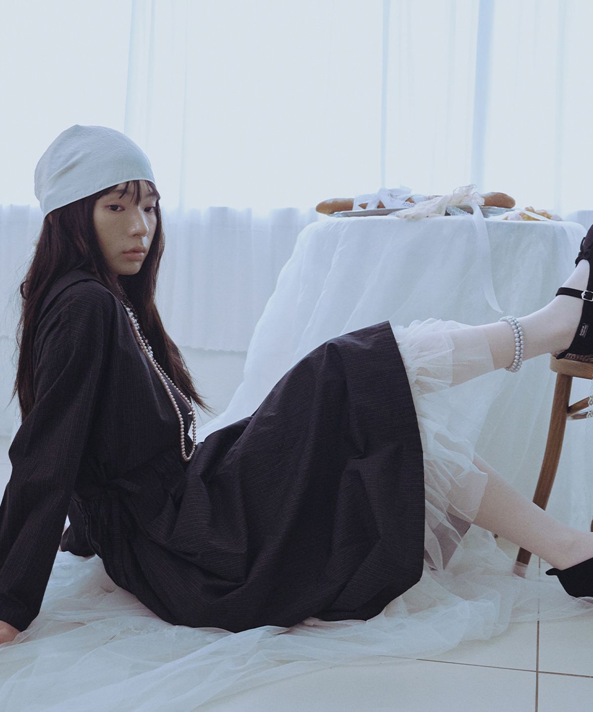 락피쉬웨더웨어(ROCKFISH WEATHERWEAR) CHECK VOLUME  DRESS - DARK GREEN