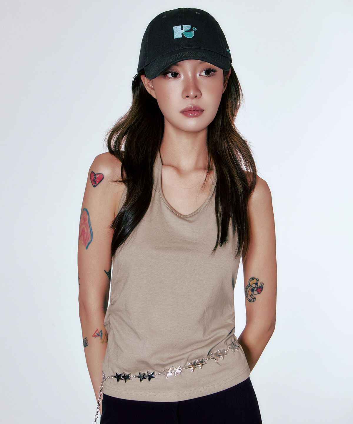 스틸로우키(STILL LOWKEY) Monogram Ball Cap_BROWN