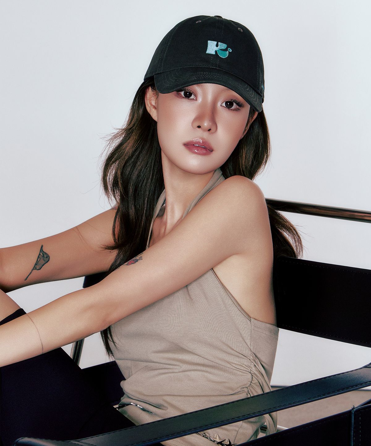 스틸로우키(STILL LOWKEY) Monogram Ball Cap_BROWN
