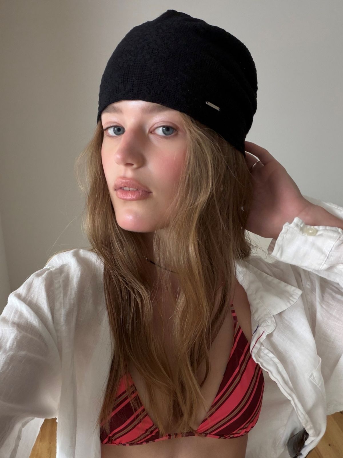 러브미몬스터(LOVE ME MONSTER) Bohemian Flower Lace Beanie_BLACK (L262MCP020)