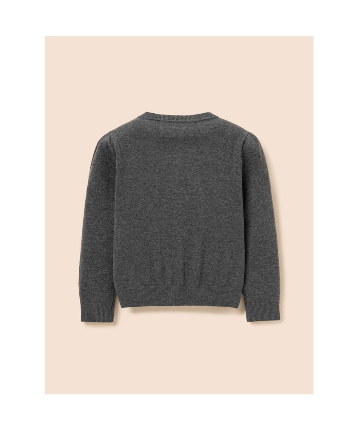 빈폴 키즈(BEANPOLE KIDS) 여아 솔리드 아가일 조직 카디건  애쉬 (BI685AG034)