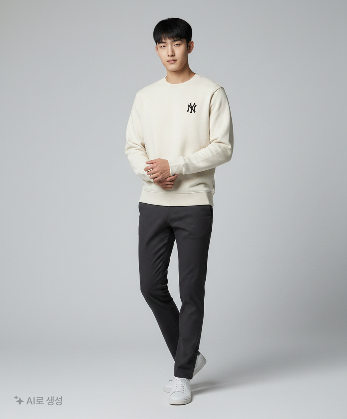 엠엘비(MLB) 뉴욕양키스 유니섹스 펠트 맨투맨(WHITE) L