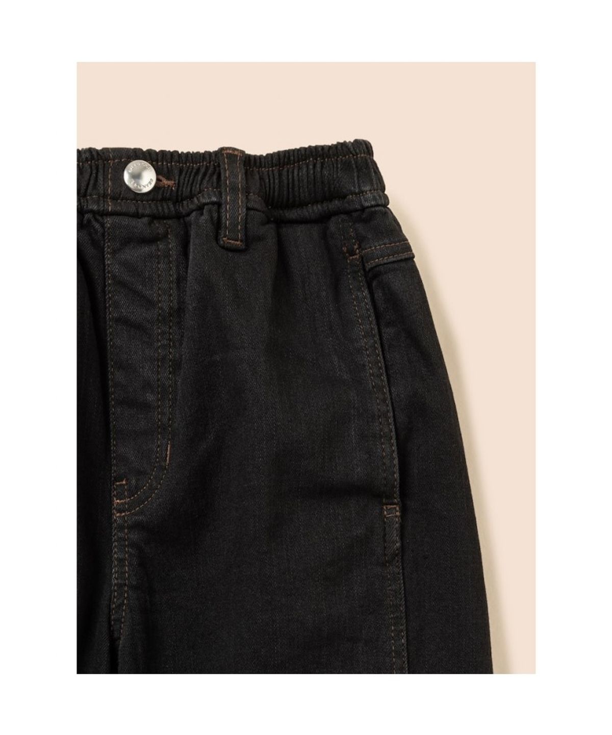 빈폴 키즈(BEANPOLE KIDS) 커브드 데님 팬츠  블랙 (BI6821U045)