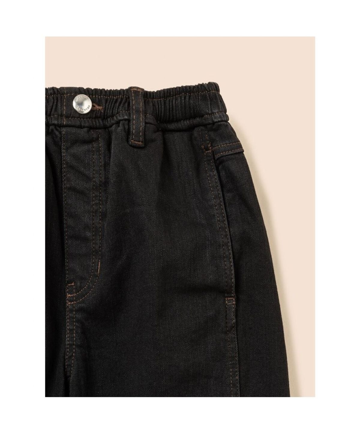 빈폴 키즈(BEANPOLE KIDS) 커브드 데님 팬츠  블랙 (BI6821U045)