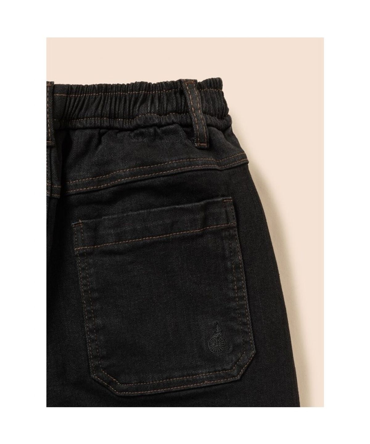 빈폴 키즈(BEANPOLE KIDS) 커브드 데님 팬츠  블랙 (BI6821U045)