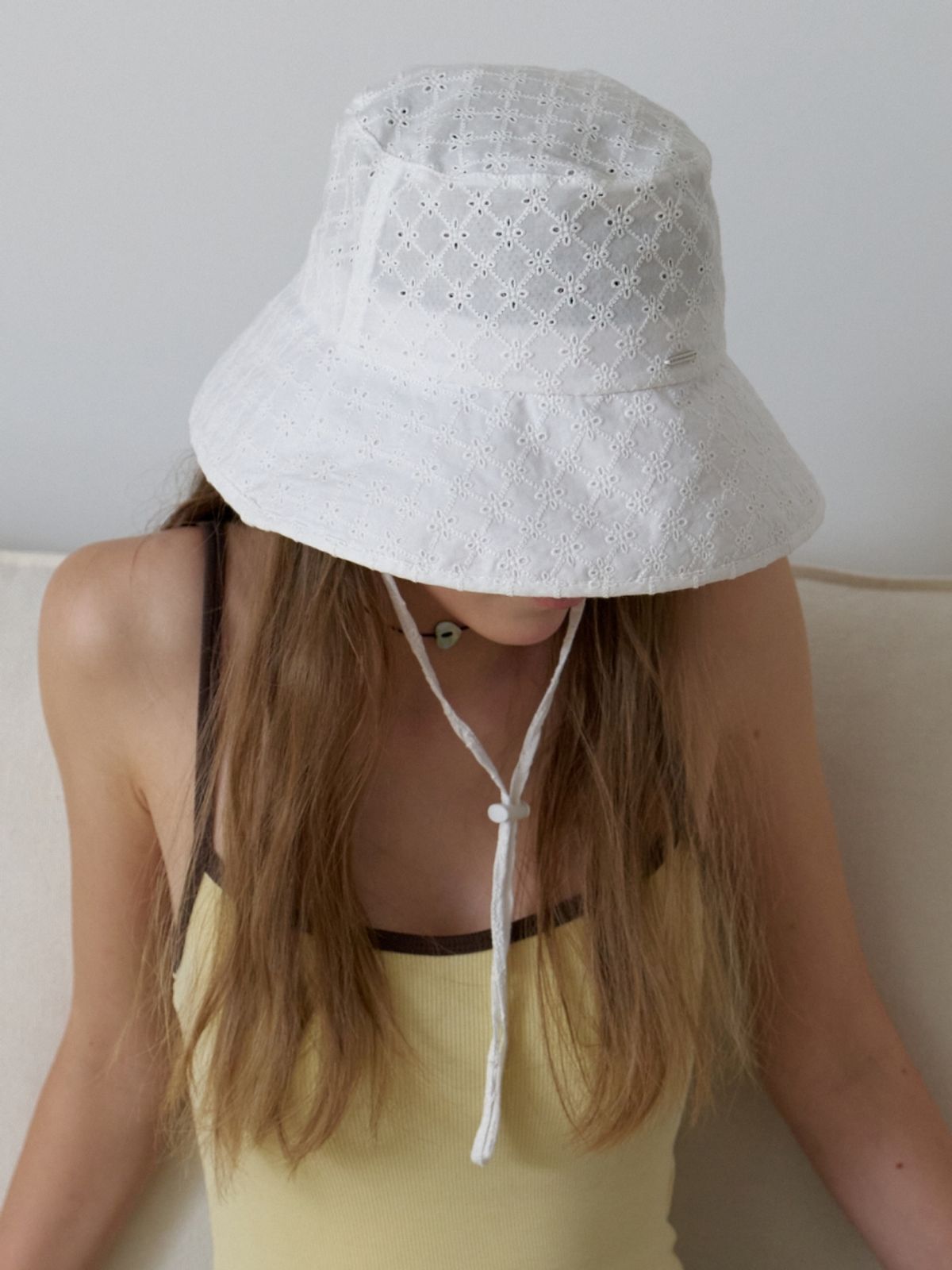 러브미몬스터(LOVE ME MONSTER) Picnic Flower Lace Bucket Hat (L262MCP060)
