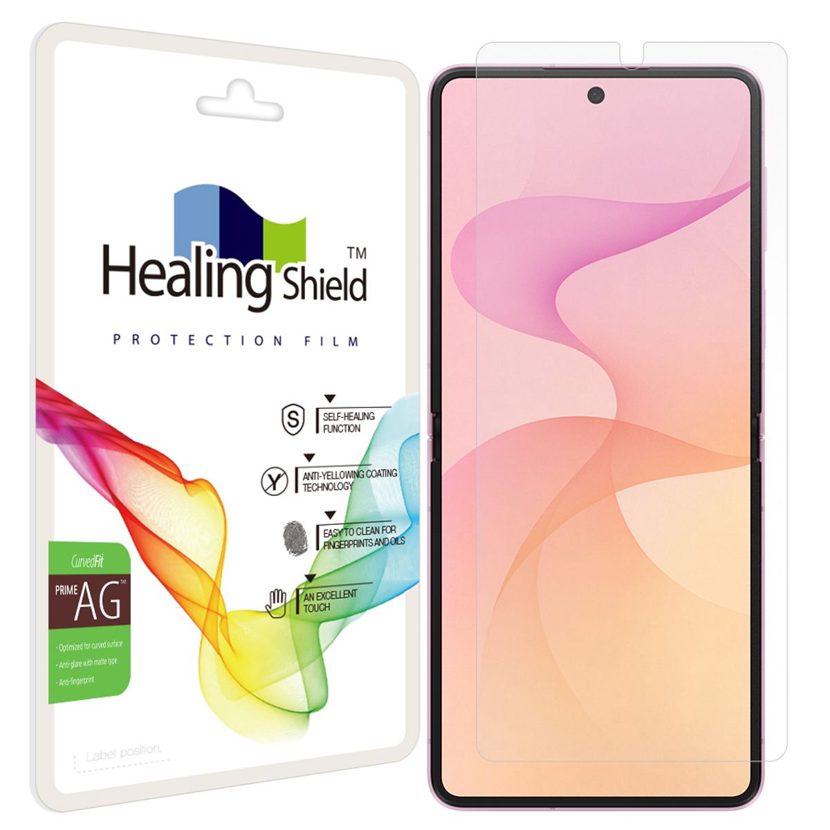 힐링쉴드(HEALINGSHIELD) 갤럭시 Z플립8 프라임 저반사 내부액정 보호필름 1매