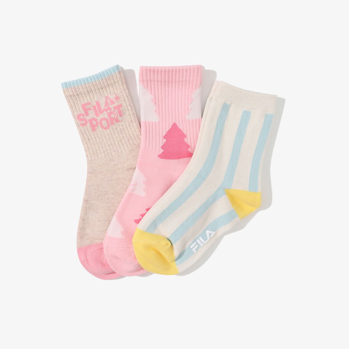 휠라 키즈(FILA KIDS) 포레스트 3pack 양말팩