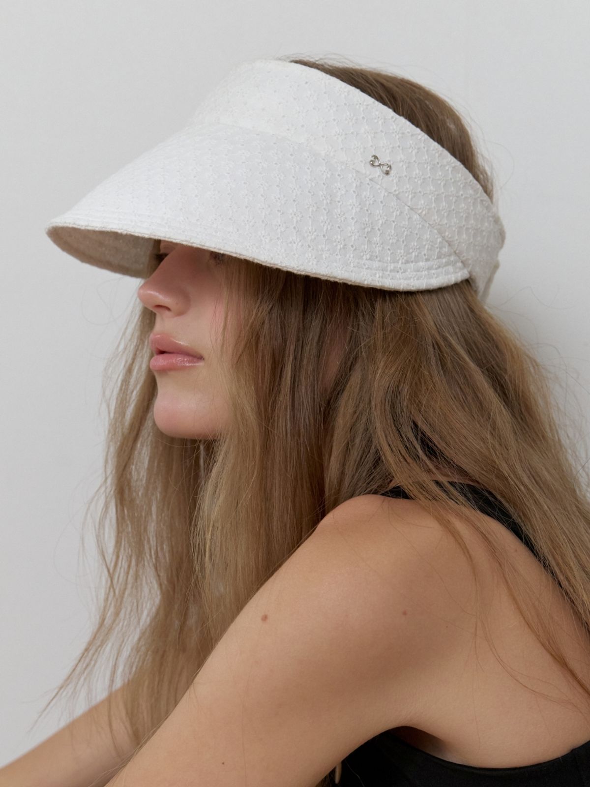 러브미몬스터(LOVE ME MONSTER) Park Flower Lace Sun Cap_WHITE (L262MCP070)