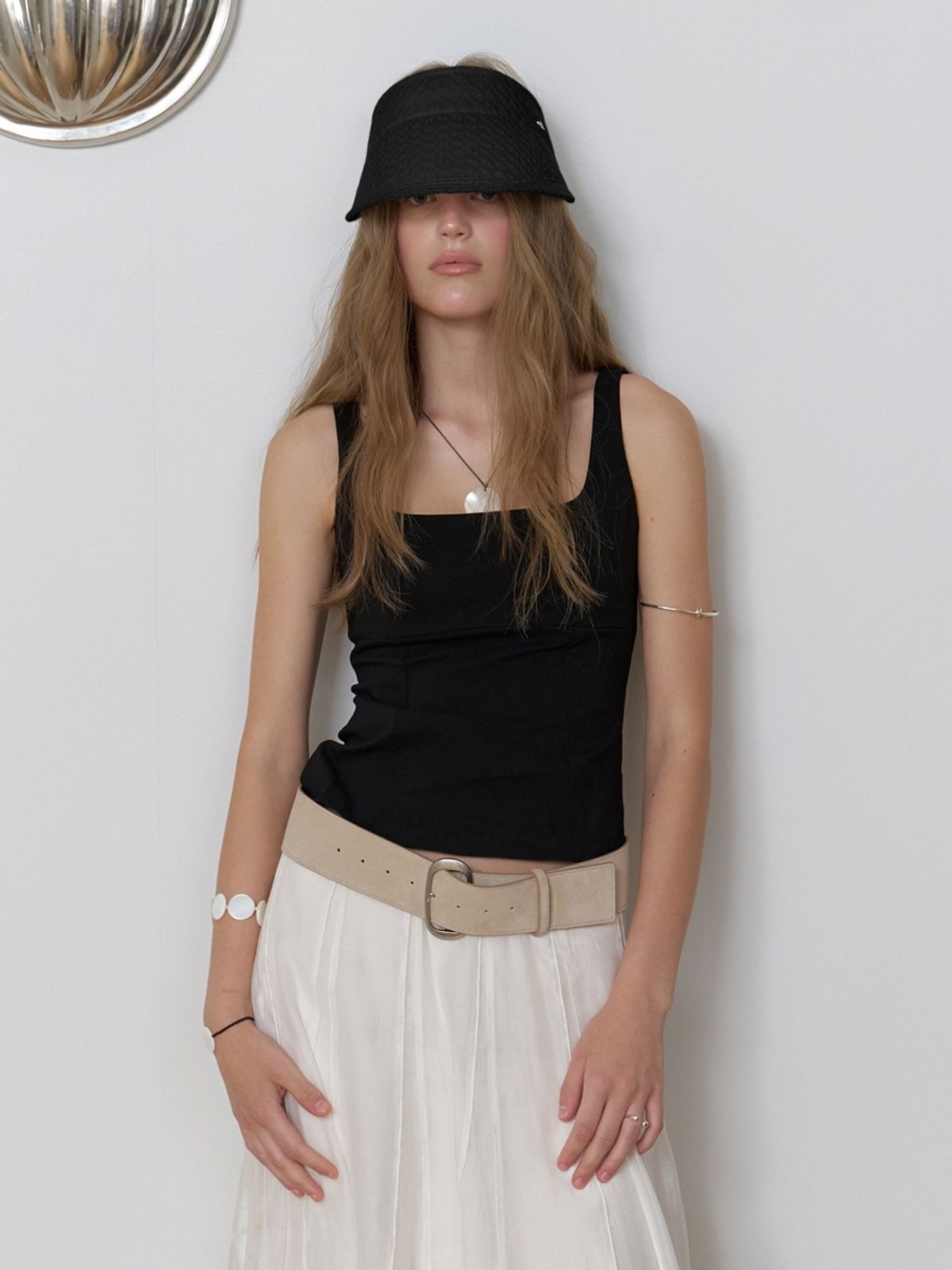 러브미몬스터(LOVE ME MONSTER) Park Flower Lace Sun Cap_BLACK (L262MCP080)