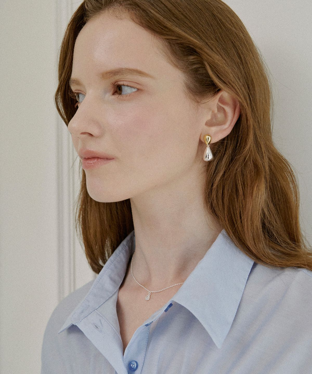 세인트스코트런던(ST.SCOTT LONDON) Tiered Roulette Cubic Necklace / STJ-NB1731WG