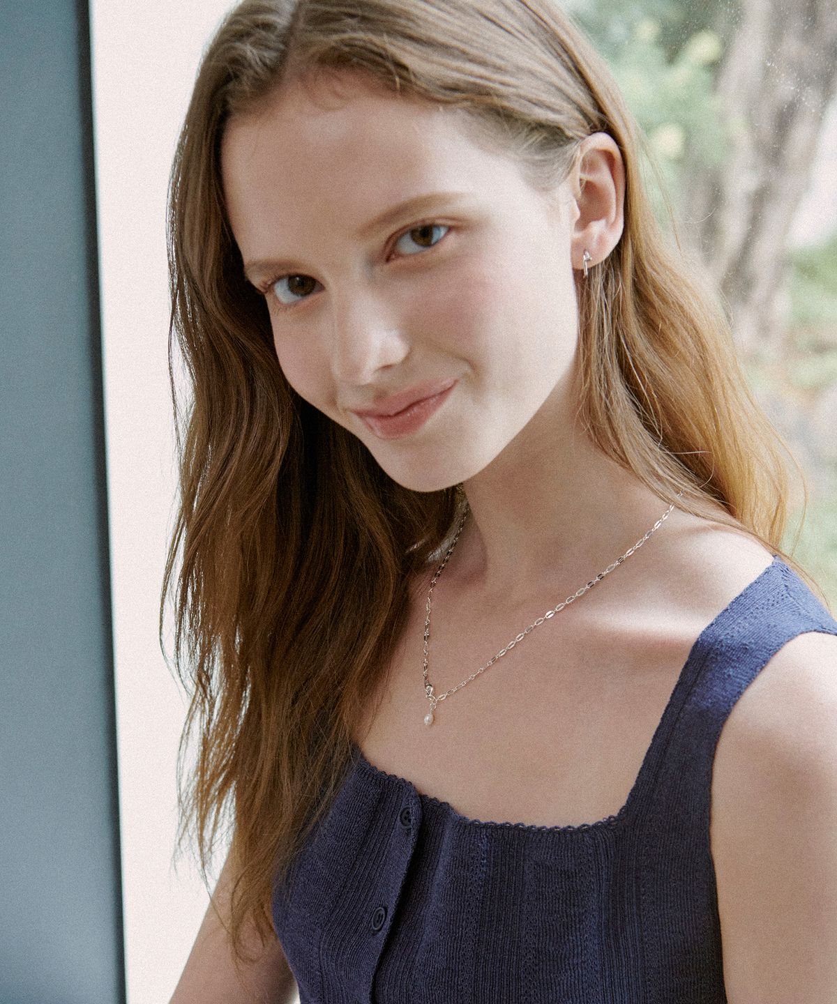 세인트스코트런던(ST.SCOTT LONDON) Two-Way Freshwater Pearl Chain Necklace / STJ-NB1730WG