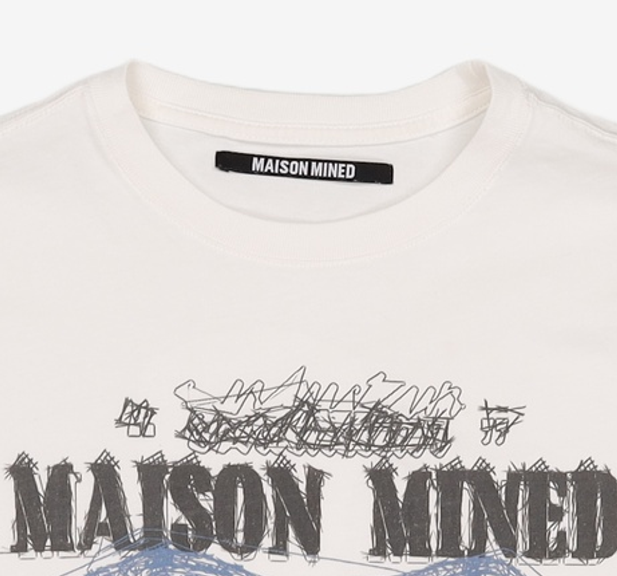 메종미네드(MAISON MINED) DOODLE HEART LONG SLEEVE WHITE S