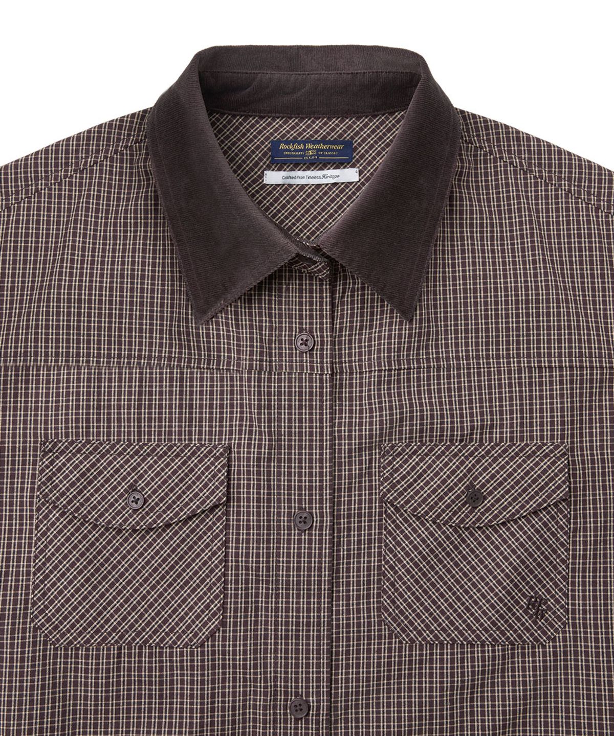 락피쉬웨더웨어(ROCKFISH WEATHERWEAR) CROPPED SHIRT - 2 colors