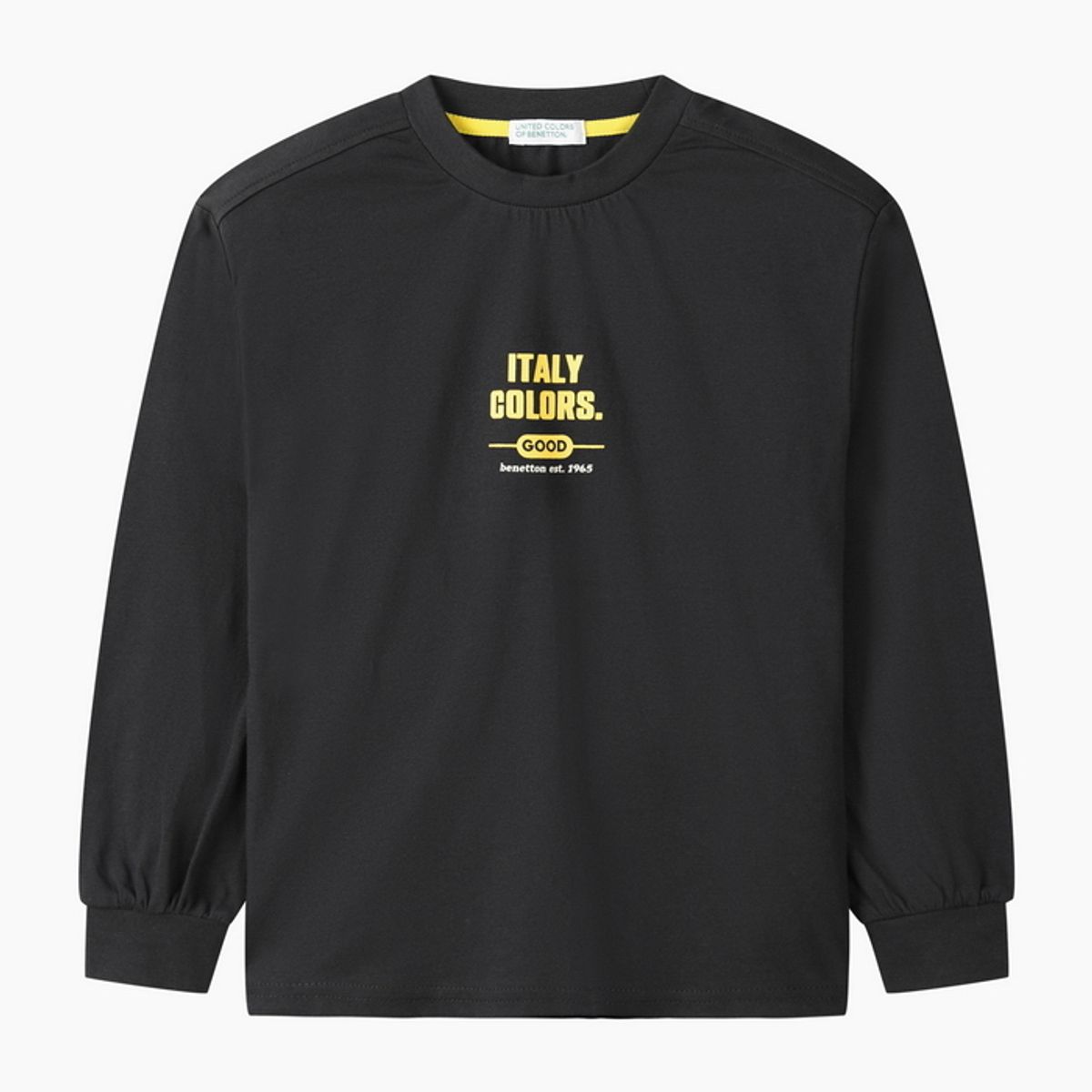 베네통키즈(BENETTONKIDS) 트렌드 뉴 긴팔 티셔츠_QATS07641CG