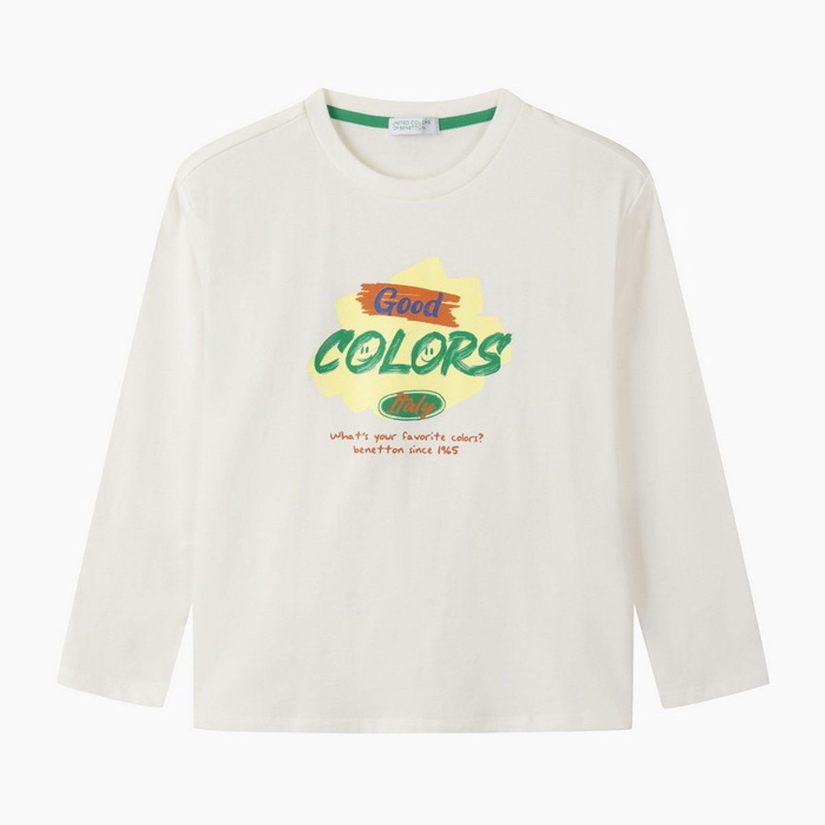 베네통키즈(BENETTONKIDS) 그래픽 싱글 티셔츠_QATS02641IV