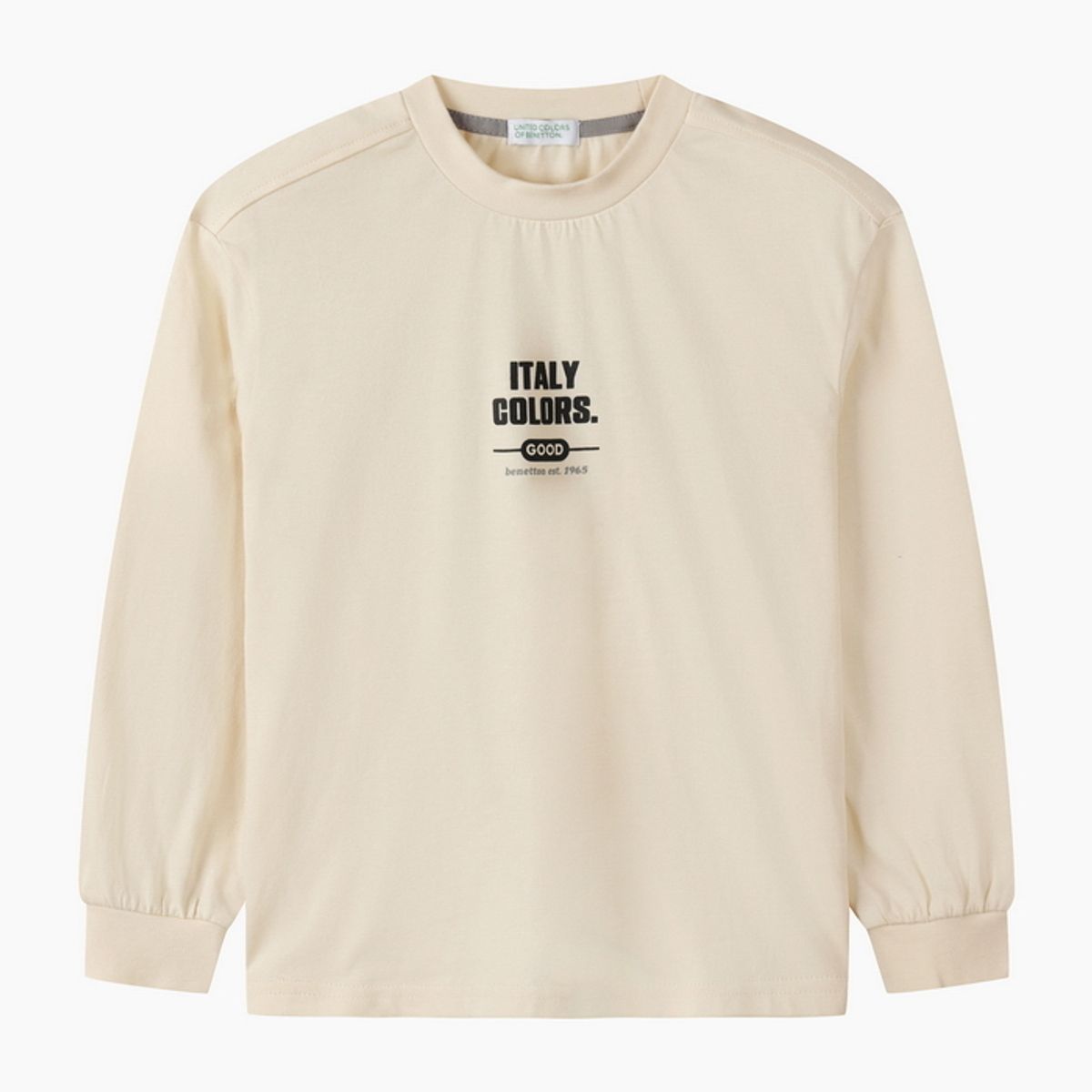 베네통키즈(BENETTONKIDS) 트렌드 뉴 긴팔 티셔츠_QATS07641CR