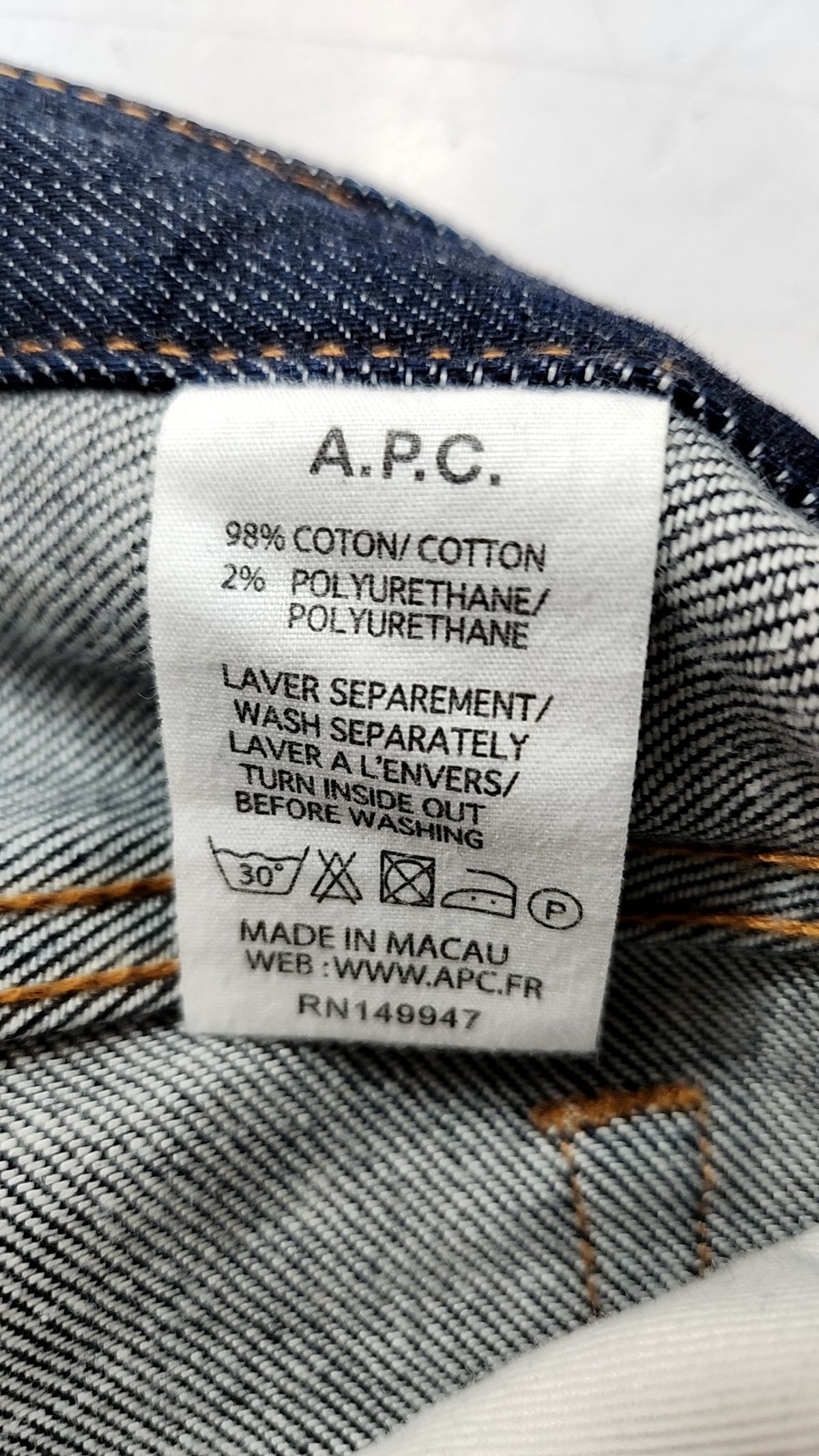 아페쎄(A.P.C.) 청/데님 팬츠 24