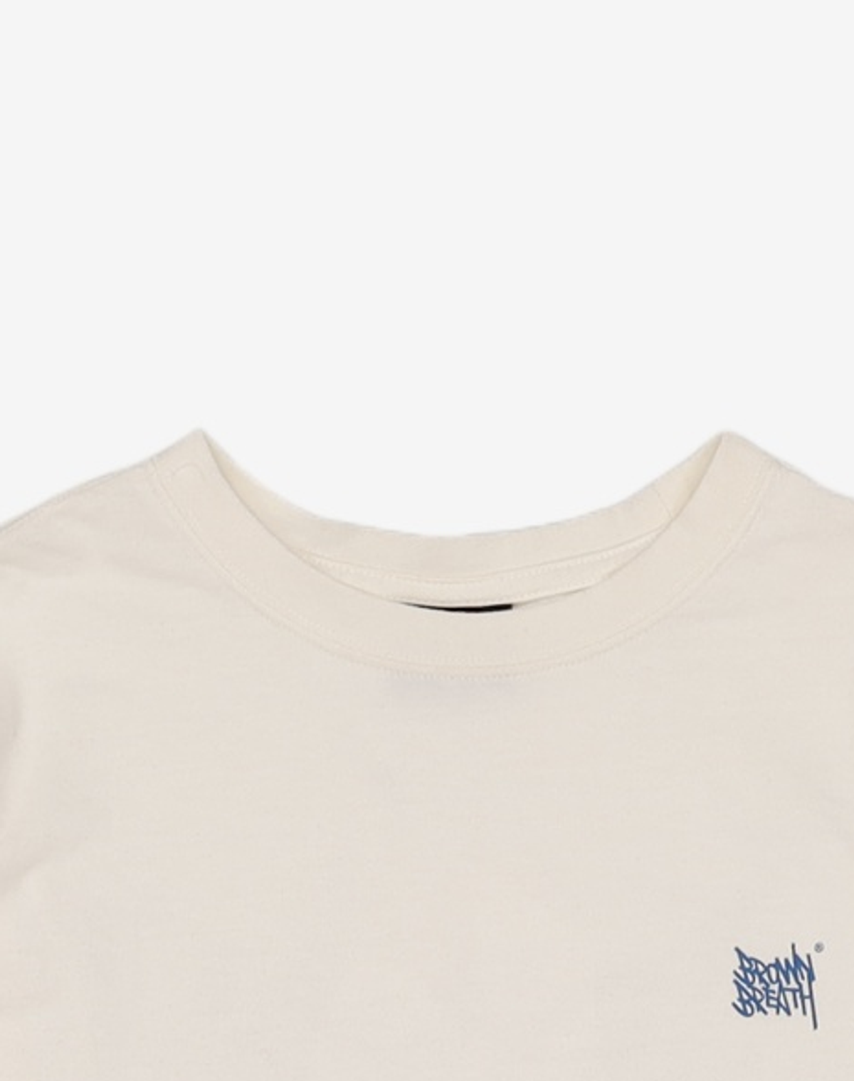 브라운브레스(BROWNBREATH) W BLUEPRINT TAG CROP LONGSLEEVE - IVORY M