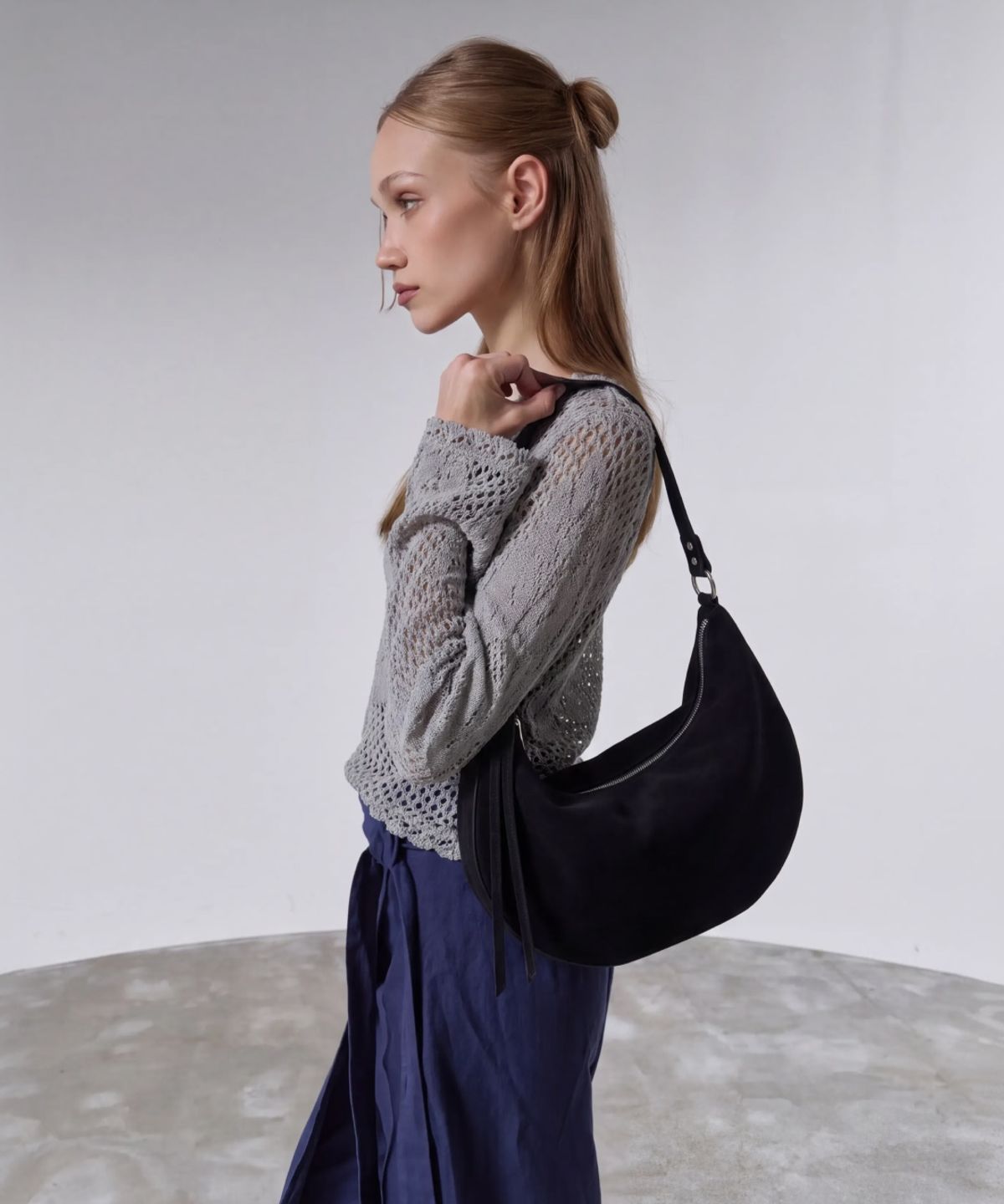 고세(GOCCE) 하프문 태슬백 Half Moon Tassel Bag GN290K