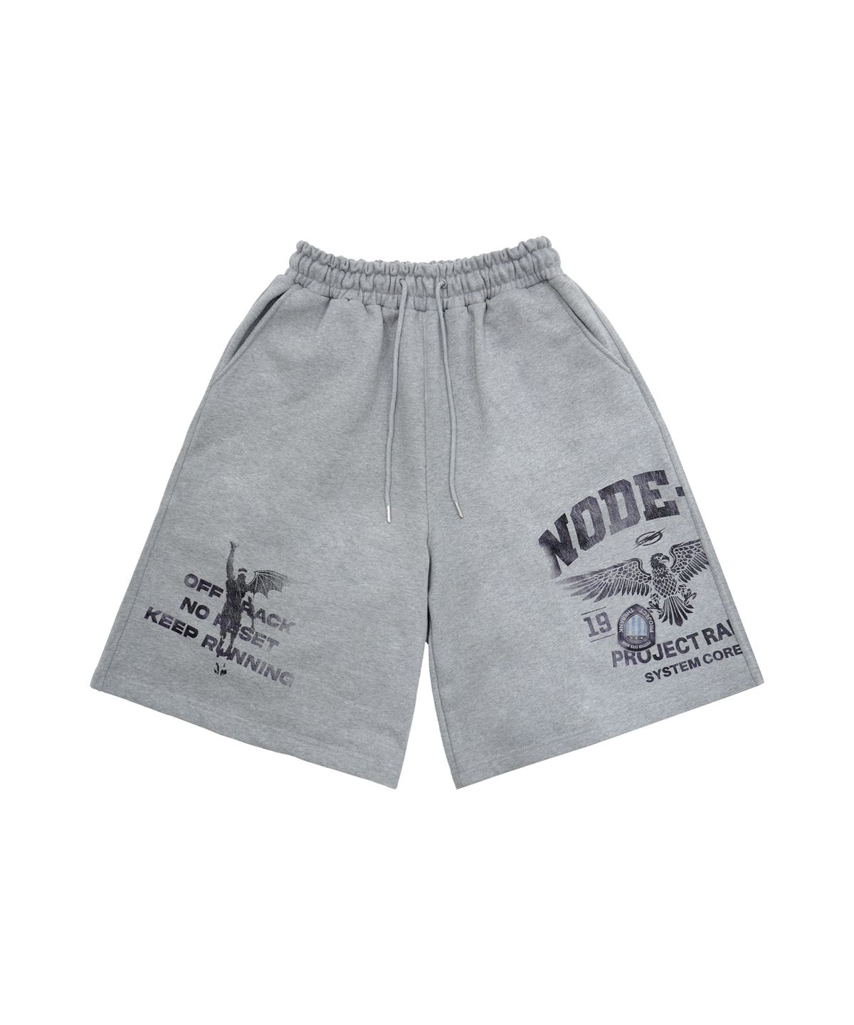 더랭크(THERANK) NODE-X VANTAGE BERMUDA PANTS [MELANGE GREY]