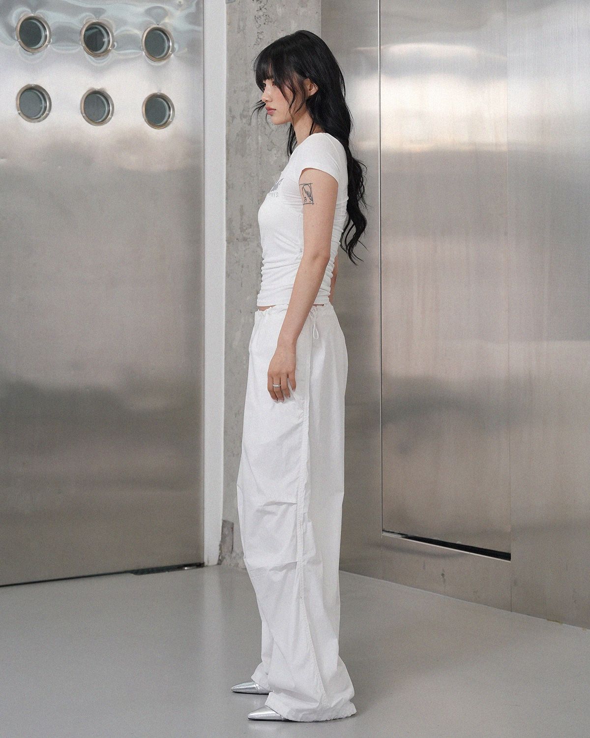여린(YEORIN) Cherub Layered Tee (White)